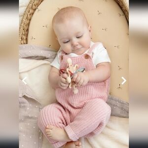 Rabbit + Bear Sweater Knit Overalls (#20)